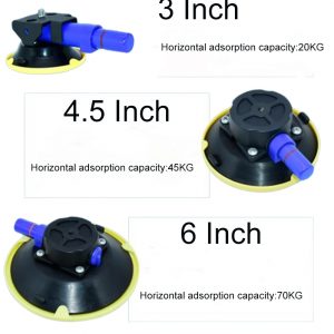 Ready stock 3 4.5 6 Inch Plastic Suction Lifter