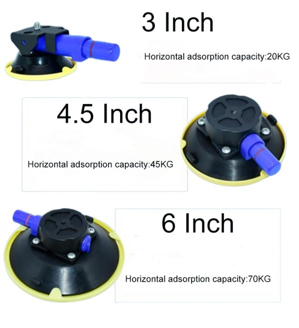 Ready stock 3 4.5 6 Inch Plastic Suction Lifter