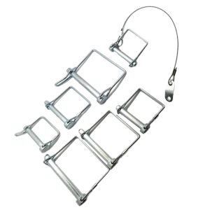 Factory Wholesale Steel SS Quick Release Wire Round Shaft Safety Lock Pin Square Type Linch D Shape Locking Pins
