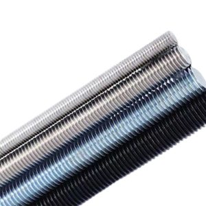 High Quality Zinc 304 316 Stainless Steel Black Din975 M3 M12 UNC Round Thread Rod Bar Metal Stud Bolt