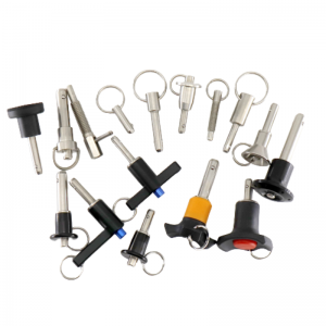 In Stock Metric Inch Stainless Steel Cylindrical Locking Detent Release F L doom Ball shape Pin With Safety Rope